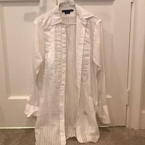 Ralph Lauren Blue Label White Long Shirt/Tunic